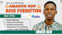 do amazon kdp book formatting, book editing, paperback formatting kindle editing