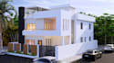 restyle modern exterior, condo apartment design, cgi residential building render