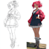 draw a character in manga style