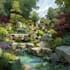 draw a landscape design with front yard, backyard design