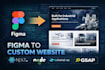 build a modern animated react website using gsap