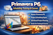 provide primavera p6 training and mentorship