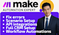 fix make com, made com, setup make com automation, make automation, make expert