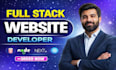 be your custom website, full stack website development, front end developer