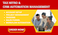 setup tax nitro canopy CRM tax software setup accounting workflow automation