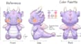 design custom plushie reference sheet stuffed animal character ych concept