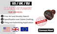 write utility patent draft and file your patent application in US UK or ireland