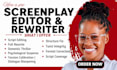 edit and rewrite your document thriller psychological suspense screenplay