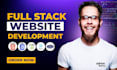 do website development as frontend back end developer full stack web developer