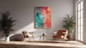 design abstract printable tropical palm leaf wall art