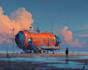 design a spaceship, sci fi illustration and sci fi art
