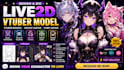 design and rig live 2d vtuber model, vtuber rigging, live2d vtuber,vrchat avatar