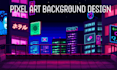 make custom pixel art background animation pixel art character pixel art scene