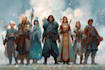 draw fantasy character art for   party