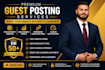 publish guest posts on high authority websites