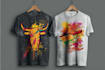 do amazing custom illustration t shirt design