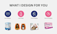 design professional product packaging with 3d mockups