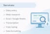 do accurate data entry, web research and transcription tasks