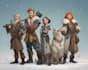 create dnd party art illustration