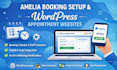install amelia booking plugin and create a custom appointment booking website
