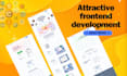 do website development as full stack web developer, frontend backend development