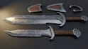 create high quality 3d game weapon, game assets, 3d props, texture, for 3d print