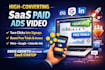 create a high converting saas paid ads video micro saas animation, saas video