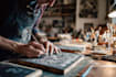 do linocut or woodcut illustrations