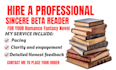 provide sincere beta reading for your romantasy or romance fantasy