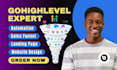 build gohighlevel sales funnel, go high level landing page, ghl website expert