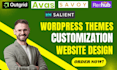 customize wordpress websites using outgrid, savoy, avas, rehub, salient themes