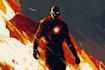 comic book strip, super hero comic art