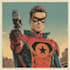 make drawing of super hero character