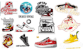 create a customized shoes logo, sneaker , for your store