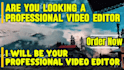 do professional video editing