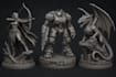 create custom 3d character models for 3d printing, miniatures,figurines