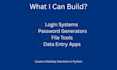 build a python desktop application with modern gui