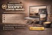build shopify coffee dropshipping store website, rostify branding label design
