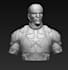 high quality 3d character head, hero bust, sci fi model, custom cosplay design
