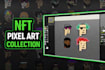 create pixel art nft collection, crypto punk style with traits and metadata