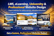design an lms, elearning, university or professional website