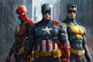 make a superhero comic illustration