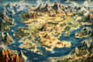 do fantasy map illustration