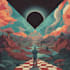 create a unique psychedelic surrealistic illustration for album cover