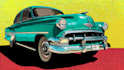 classic car pop art roy lichtenstein style