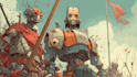draw amazing character mecha robot illustration