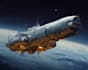 design spaceship, sci fi illustration and sci fi art
