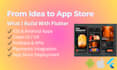 develop mobile app in flutter for ios and android