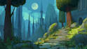 create stylized environment concept art, fantasy background