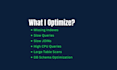 optimize database performance issues